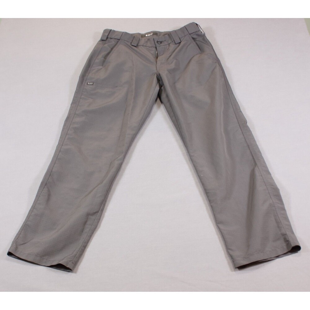 5.11 Tactical Chino Gray Pants Mens Polyester Flat Fronts 30X32